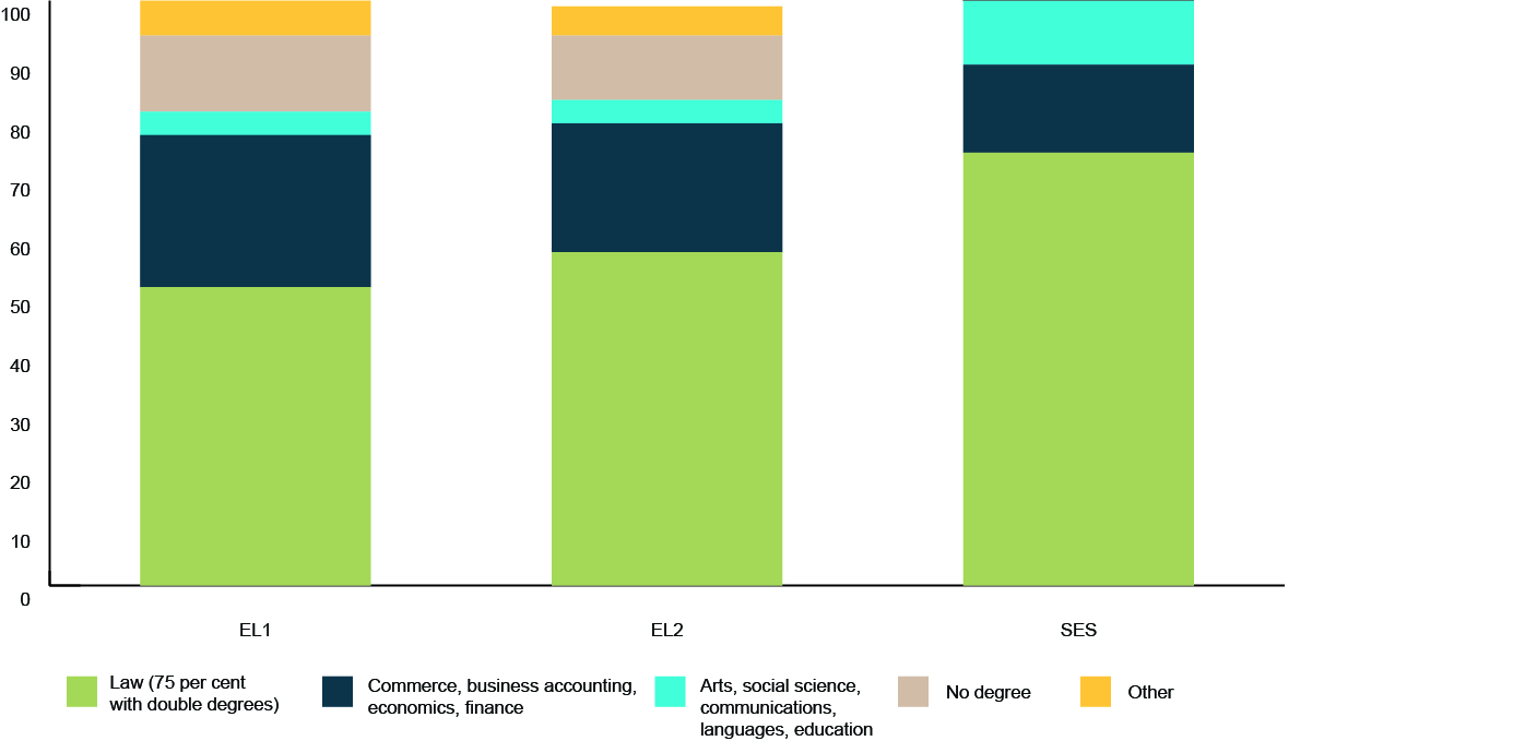 Figure 24: Professional qualifications (1st degree)